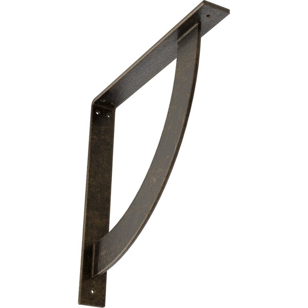 Ekena Millwork Bulwark Steel Bracket, Antiqued Pale Gold 2"W x 16"D x 16"H BKTM02X16X16BUAPG - main